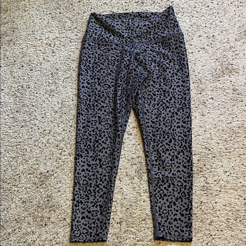 Evolution and Creation Black and Tan Leopard Leggings.